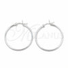 Sterling Silver Small Hoop, Polished, Silver Finish, 02.409.0006.30