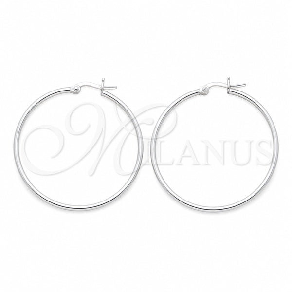 Sterling Silver Small Hoop, Polished, Silver Finish, 02.409.0006.40