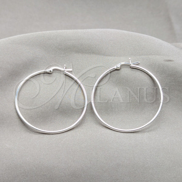 Sterling Silver Small Hoop, Polished, Silver Finish, 02.409.0006.50
