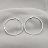 Sterling Silver Small Hoop, Polished, Silver Finish, 02.409.0006.50