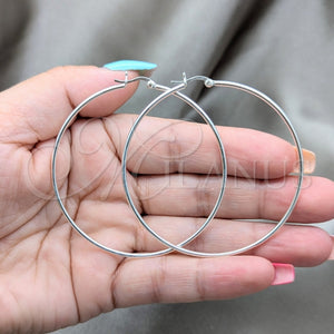 Sterling Silver Small Hoop, Polished, Silver Finish, 02.409.0006.60