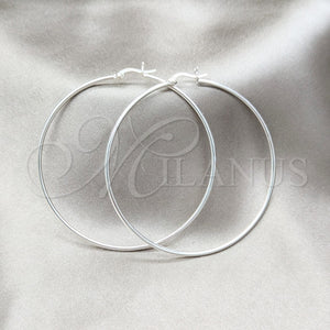 Sterling Silver Hoop Earrings — Small Hoop Polished 02. — main product view — SKU 157496 | Plata 925 aretes de aro — aro pequeño pulido 02. — SKU 157496