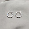Sterling Silver Small Hoop, Polished, Silver Finish, 02.409.0007.15