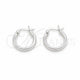 Sterling Silver Small Hoop, Polished, Silver Finish, 02.409.0007.15