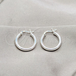 Sterling Silver Hoop Earrings — Small Hoop Polished 02. — main product view — SKU 157498 | Plata 925 aretes de aro — aro pequeño pulido 02. — SKU 157498