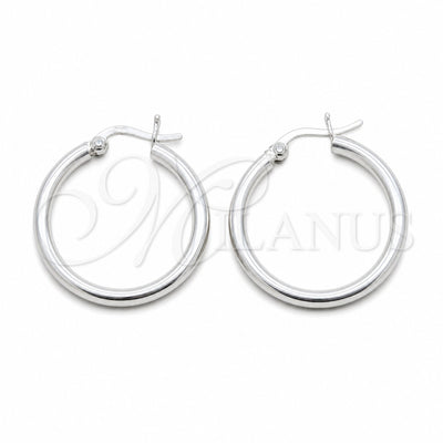 Sterling Silver Small Hoop, Polished, Silver Finish, 02.409.0007.25 for wholesale, main product view