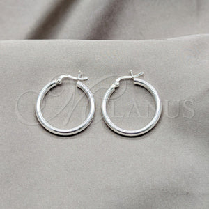 Sterling Silver Hoop Earrings — Small Hoop Polished 02. — main product view — SKU 157499 | Plata 925 aretes de aro — aro pequeño pulido 02. — SKU 157499