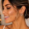 Sterling Silver Small Hoop, Polished, Silver Finish, 02.409.0007.30
