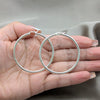 Sterling Silver Small Hoop, Polished, Silver Finish, 02.409.0007.50