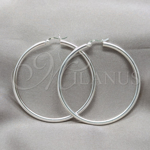 Sterling Silver Small Hoop, Polished, Silver Finish, 02.409.0007.50