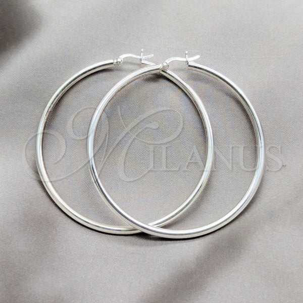Sterling Silver Small Hoop, Polished, Silver Finish, 02.409.0007.60
