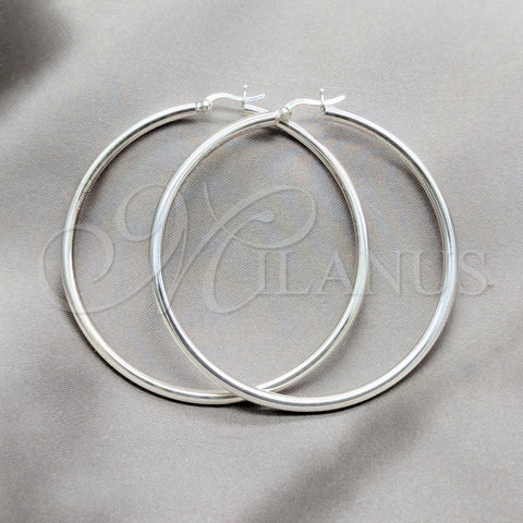 Sterling Silver Small Hoop, Polished, Silver Finish, 02.409.0007.60