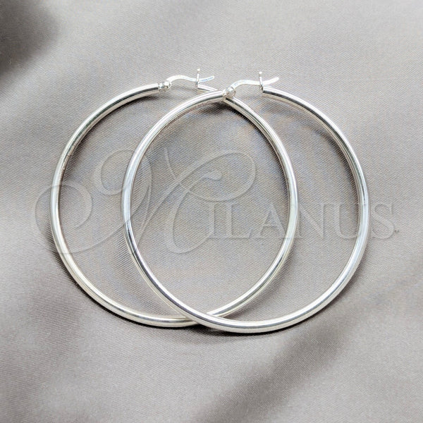 Sterling Silver Small Hoop, Polished, Silver Finish, 02.409.0007.60