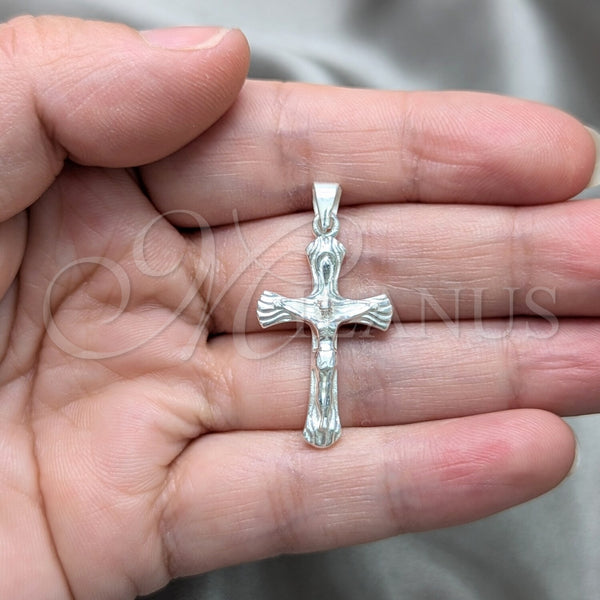 Sterling Silver Pendant — Religious Pendant Crucifix Design Polished 05. — alternate product view — SKU 157510 | Plata 925 dije — Religious Pendant Crucifix diseño pulido 05. — SKU 157510