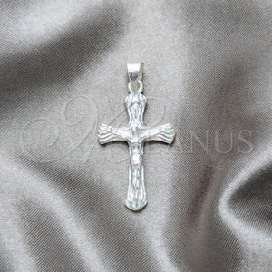Sterling Silver Pendant — Religious Pendant Crucifix Design Polished 05. — main product view — SKU 157510 | Plata 925 dije — Religious Pendant Crucifix diseño pulido 05. — SKU 157510