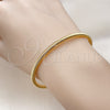 Oro Laminado Individual Bangle, Gold Filled Style Spiral Design, Polished, Golden Finish, 07.170.0043 (03 MM Thickness, One size fits all)