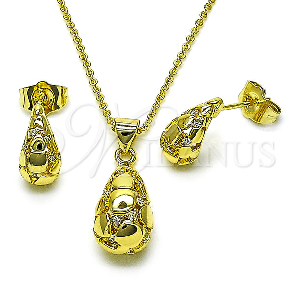 Gold Filled Ring — Earring and Pendant Adult Set Teardrop Design with — main product view — SKU 157603 | Oro Laminado anillo — Earring and Pendant Adult Set Teardrop diseño with — SKU 157603