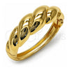 Oro Laminado Individual Bangle, Gold Filled Style Twist Design, Polished, Golden Finish, 07.307.0033.04 (20 MM Thickness, Size 4 (2.25 Diameter))