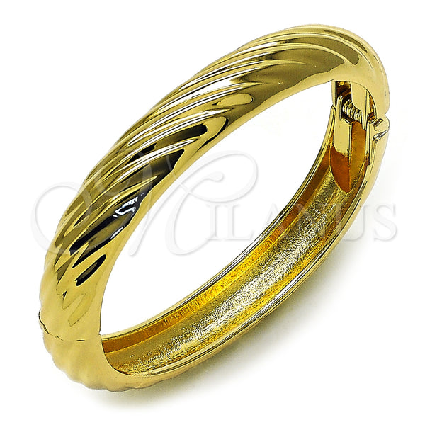 Gold Filled Jewelry — Individual Bangle Twist Design Polished 07. ..05 12 — main product view — SKU 157791 | Oro Laminado joyería — Individual Bangle Twist diseño pulido 07. ..05 12 — SKU 157791