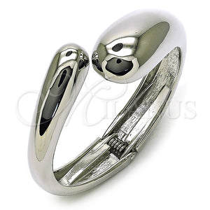 White Gold Filled Jewelry — Individual Bangle Teardrop Design Polished 07. 30 MM — main product view — SKU 157796 | Oro Laminado Blanco joyería — Individual Bangle Teardrop diseño pulido 07. 30 MM — SKU 157796