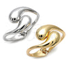 Oro Laminado Individual Bangle, Gold Filled Style Teardrop Design, Polished, Golden Finish, 07.307.0039.05 (40 MM Thickness, Size 5 (2.50 Diameter))