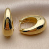 Oro Laminado Huggie Hoop, Gold Filled Style Polished, Golden Finish, 02.213.0792.18