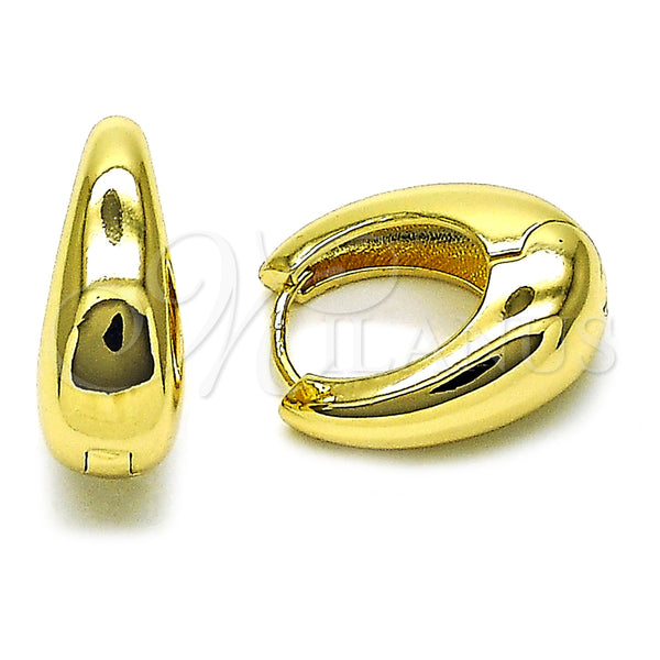 Gold Filled Hoop Earrings — Huggie Hoop Polished 02. — main product view — SKU 157830 | Oro Laminado aretes de aro — Huggie Hoop pulido 02. — SKU 157830