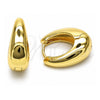 Oro Laminado Huggie Hoop, Gold Filled Style Polished, Golden Finish, 02.213.0792.18