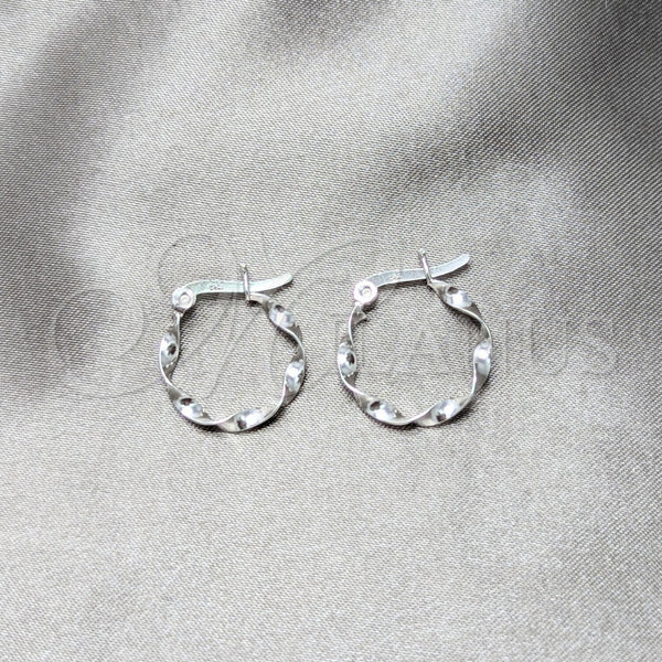 Sterling Silver Hoop Earrings — Small Hoop Polished 02. — main product view — SKU 157872 | Plata 925 aretes de aro — aro pequeño pulido 02. — SKU 157872