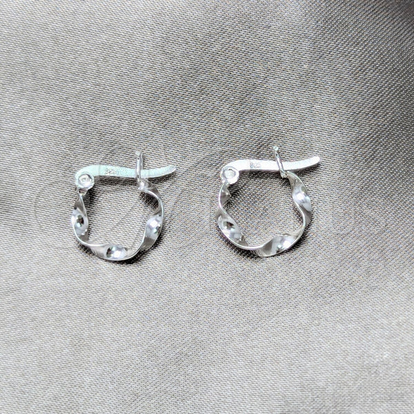 Sterling Silver Hoop Earrings — Small Hoop Polished 02. — main product view — SKU 157873 | Plata 925 aretes de aro — aro pequeño pulido 02. — SKU 157873