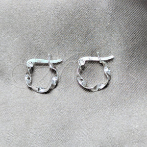 Sterling Silver Hoop Earrings — Small Hoop Polished 02. — main product view — SKU 157873 | Plata 925 aretes de aro — aro pequeño pulido 02. — SKU 157873