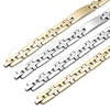 Stainless Steel Solid Bracelet, Cross Design, Polished, Steel Finish, 03.114.0229.4.09 (12 MM Thickness, 9 Inches Length)