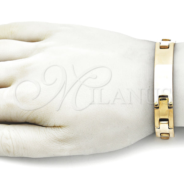 Stainless Steel Bracelet — Solid Bracelet Polished 03. 12 MM Thickness 8 — alternate product view — SKU 157880 | Acero Inoxidable brazalete — sólido Bracelet pulido 03. 12 MM Thickness 8 — SKU 157880