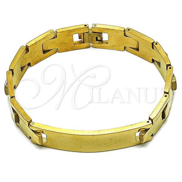 Stainless Steel Bracelet — Solid Bracelet Polished 03. 12 MM Thickness 8 — main product view — SKU 157880 | Acero Inoxidable brazalete — sólido Bracelet pulido 03. 12 MM Thickness 8 — SKU 157880