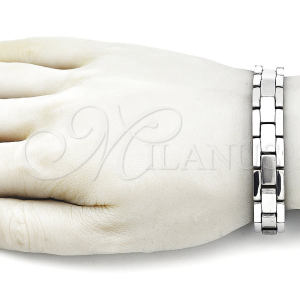 Stainless Steel Bracelet — Solid Bracelet Polished 03. 12 MM Thickness 8 — alternate product view — SKU 157882 | Acero Inoxidable brazalete — sólido Bracelet pulido 03. 12 MM Thickness 8 — SKU 157882