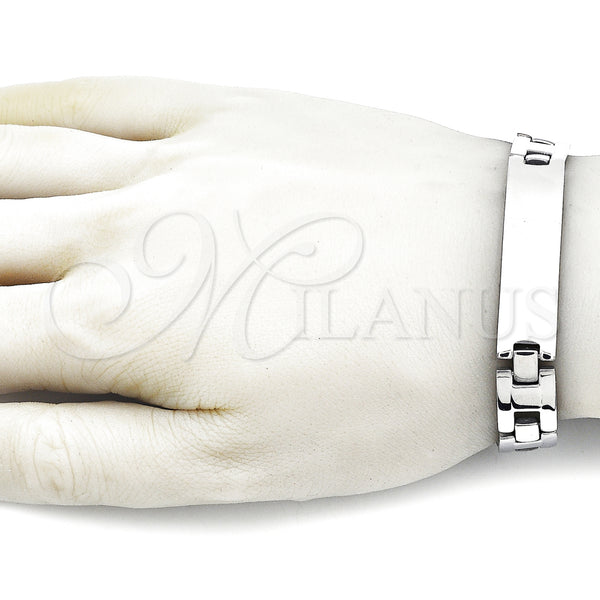 Stainless Steel Bracelet — Solid Bracelet Polished 03. 12 MM Thickness 9 — alternate product view — SKU 157887 | Acero Inoxidable brazalete — sólido Bracelet pulido 03. 12 MM Thickness 9 — SKU 157887