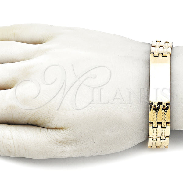 Stainless Steel Bracelet — Solid Bracelet Polished 03. 14 MM Thickness 9 — alternate product view — SKU 157889 | Acero Inoxidable brazalete — sólido Bracelet pulido 03. 14 MM Thickness 9 — SKU 157889