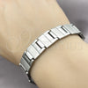 Stainless Steel Solid Bracelet, Brushed Finish, Steel Finish, 03.114.0284.3.08 (14 MM Thickness, 8 Inches Length)