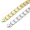 Stainless Steel Solid Bracelet, Brushed Finish, Steel Finish, 03.114.0284.3.08 (14 MM Thickness, 8 Inches Length)