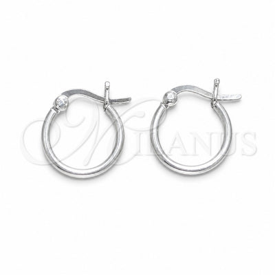 Sterling Silver Small Hoop, Polished, Silver Finish, 02.409.0008.16 for wholesale, main product view