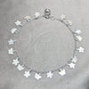 Sterling Silver Charm Anklet , Butterfly and Ball Design, Polished, Silver Finish, 03.409.0043.10 (02 MM Thickness, 10 Inches Length)