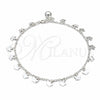 Sterling Silver Charm Anklet , Butterfly Design, Polished, Silver Finish, 03.409.0058.10 (01 MM Thickness, 10 Inches Length)