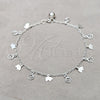 Sterling Silver Charm Anklet , Elephant Design, Polished, Silver Finish, 03.409.0062.10 (01 MM Thickness, 10 Inches Length)