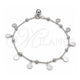 Sterling Silver Charm Anklet , Rolo Design, Polished, Silver Finish, 03.409.0066.10 (01 MM Thickness, 10 Inches Length)