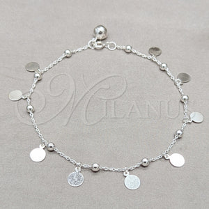 Sterling Silver Anklet — Charm Anklet Rolo Design Polished 03. 01 MM — main product view — SKU 157925 | Plata 925 tobillera — Charm Anklet Rolo diseño pulido 03. 01 MM — SKU 157925