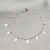 Sterling Silver Charm Anklet , Turtle Design, Polished, Silver Finish, 03.409.0075.10 (01 MM Thickness, 10 Inches Length)