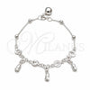 Sterling Silver Charm Bracelet, Pineapple Design, Polished, Silver Finish, 03.409.0077.08 (01 MM Thickness, 8 Inches Length)