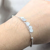 Sterling Silver Charm Bracelet, Polished, Silver Finish, 03.409.0083.08 (01 MM Thickness, 8 Inches Length)