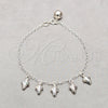 Sterling Silver Charm Bracelet, Grape Design, Polished, Silver Finish, 03.409.0100.08 (01 MM Thickness, 8 Inches Length)