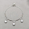 Sterling Silver Charm Bracelet, Shell Design, Polished, Silver Finish, 03.409.0101.08 (01 MM Thickness, 8 for wholesale, additional product view 3